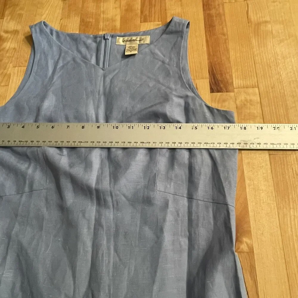 Eddie Bauer Dresd Silk Linen Sheath Short Shift Women's Size 6 EUC‎ - Picture 8 of 13